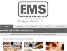 Tablet Screenshot of emsmerchantservices.com